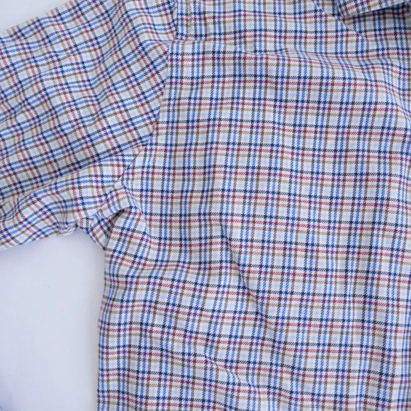 Vintage Peter Millar Multi-colour Checker 100% Cotton Button Up Shirt Size XL - Picture 9 of 14